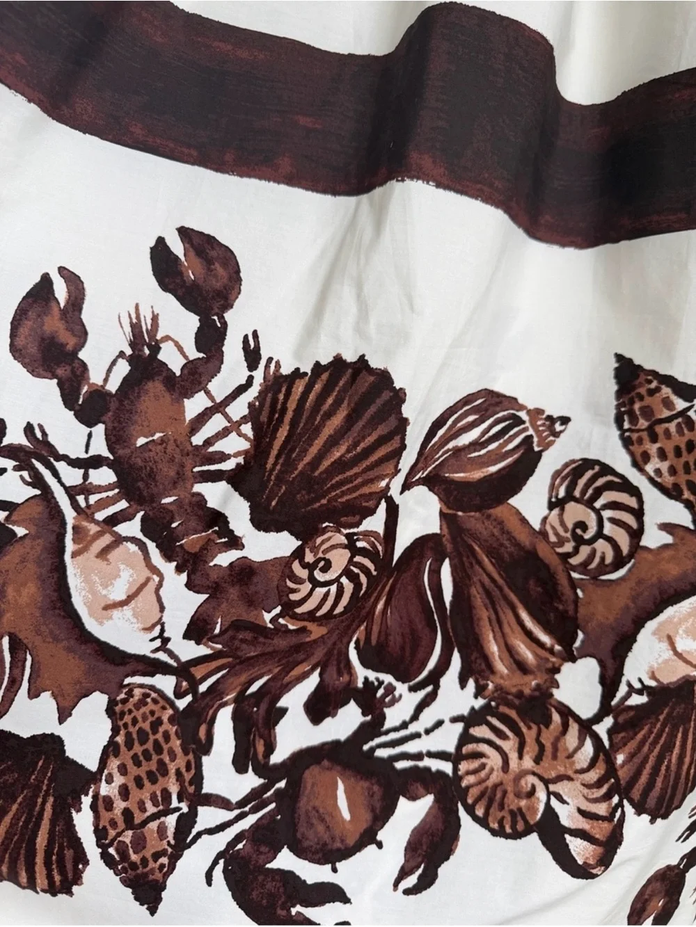 J. Crew Reverie dress in lobster & seashell print
